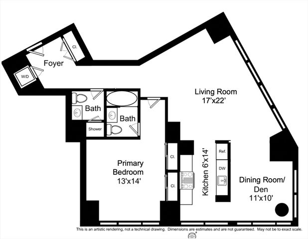 1 Avery St 17F, Boston, MA 02111