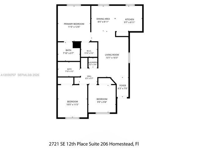 2721 SE 12th Pl 206, Homestead, FL 33035