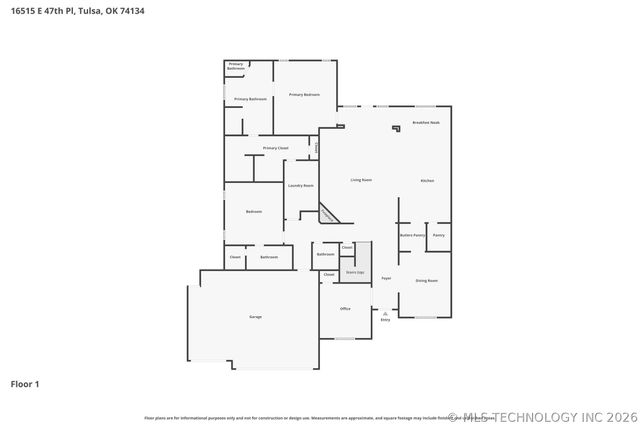 16515 E 47th Place, Tulsa, OK 74134