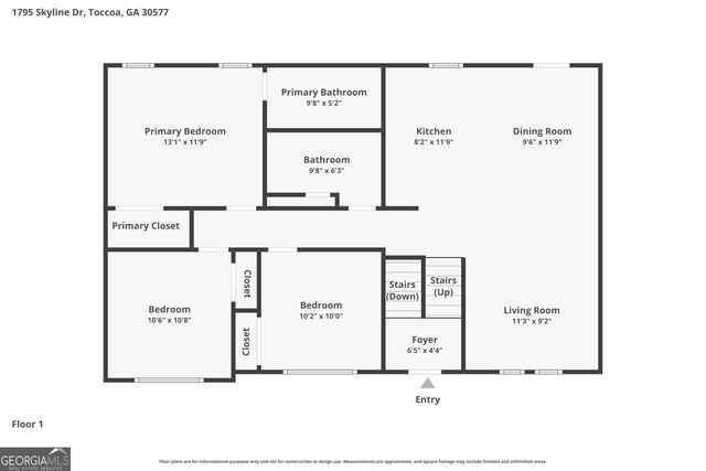 1795 Skyline Drive, Toccoa, GA 30577