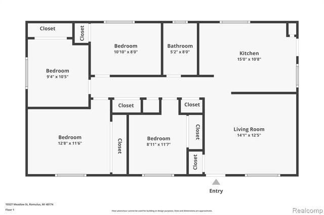 15527 Meadow Street, Romulus, MI 48174