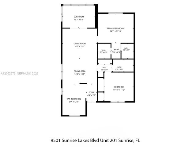 9501 Sunrise Lakes Blvd 201, Sunrise, FL 33322