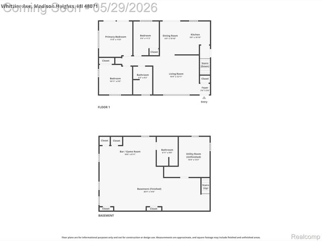 30728 Whittier Avenue, Madison Heights, MI 48071
