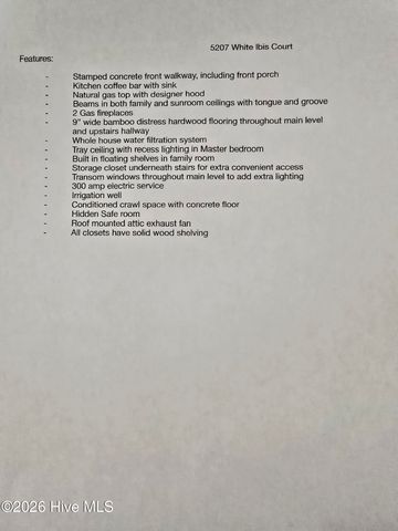 5207 White Ibis Court, Southport, NC 28461