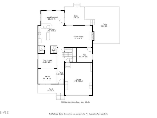 2909 Landon Pines Court, New Hill, NC 27562