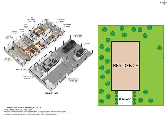 1312 TWIN LAKES AVENUE, Nokomis, FL 34275