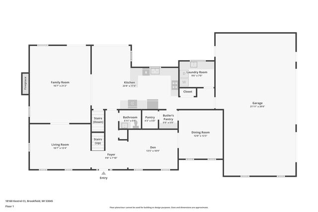18160 Kestrel COURT, Brookfield, WI 53045