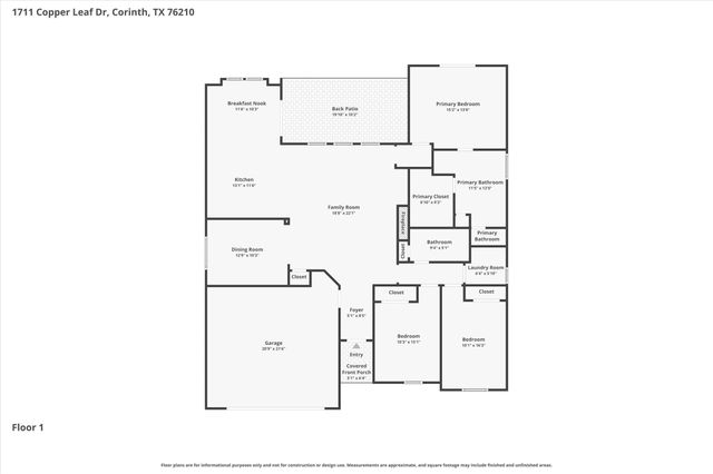 1711 Copper Leaf Drive, Corinth, TX 76210