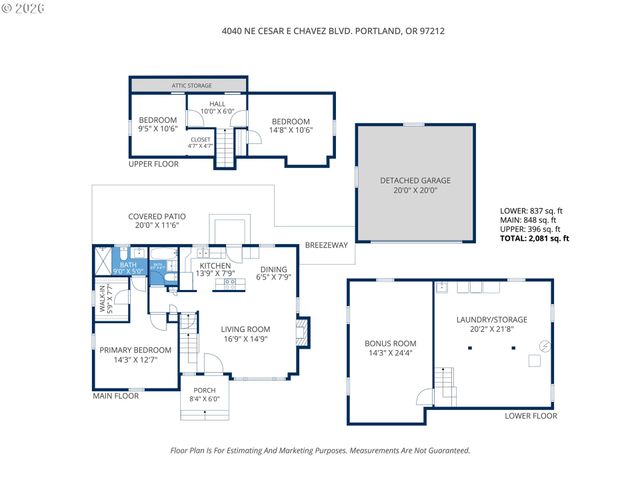 4040 Ne CESAR E CHAVEZ Blvd, Portland, OR 97212