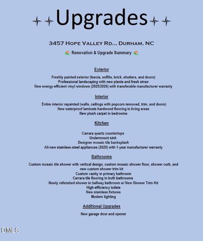 3457 Hope Valley Road, Durham, NC 27707