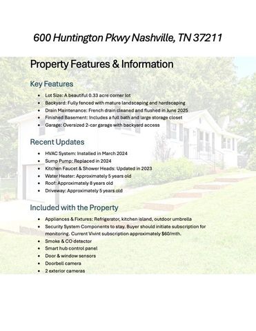600 Huntington Pkwy, Nashville, TN 37211