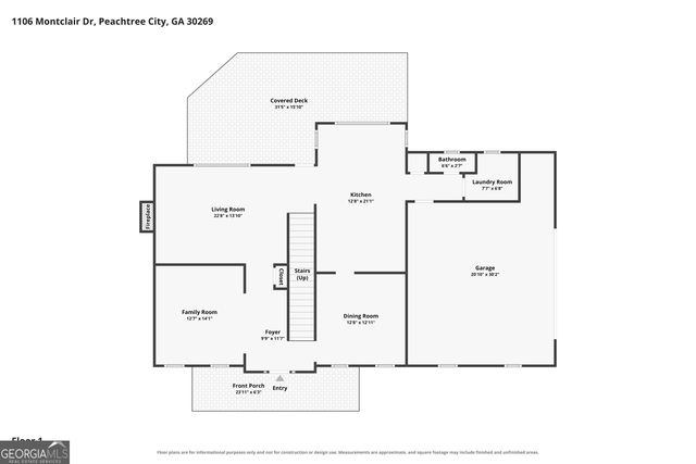 1106 Montclair Drive, Peachtree City, GA 30269