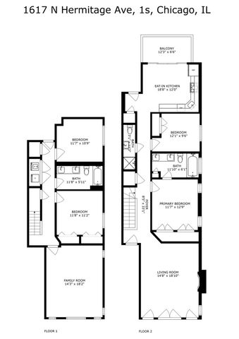 1617 N Hermitage Avenue 1S, Chicago, IL 60622