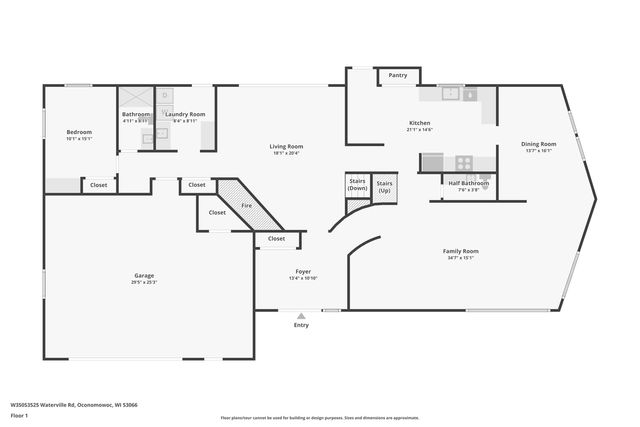 W350S3525 Waterville ROAD, Oconomowoc, WI 53066