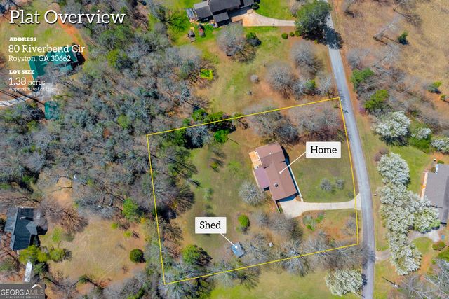 80 Riverbend Circle, Royston, GA 30662