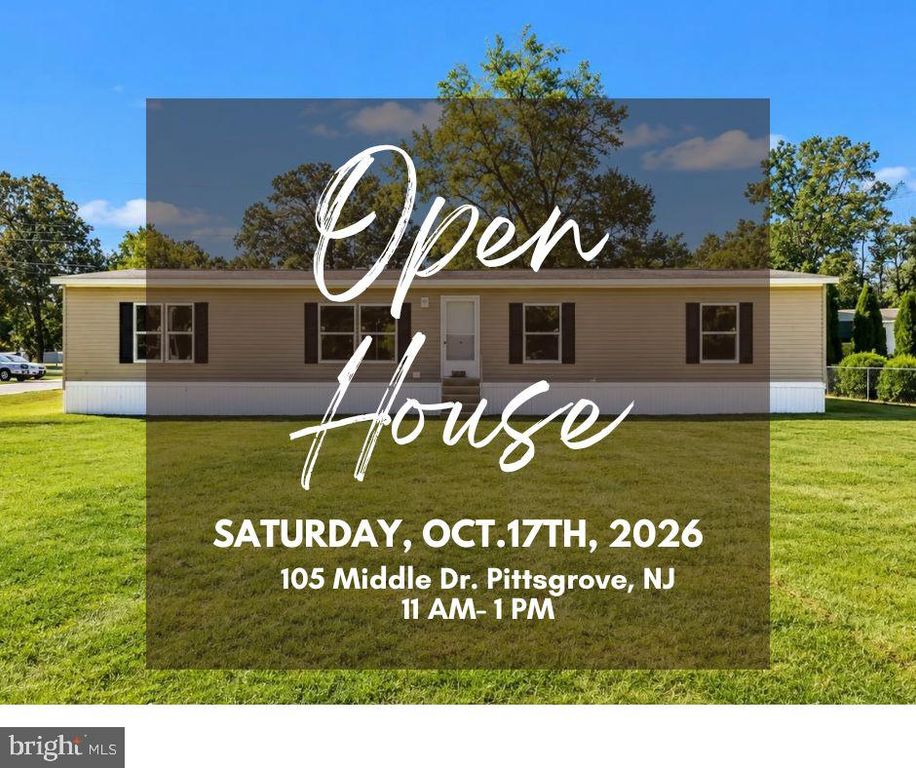 105 MIDDLE DR, PITTSGROVE, NJ 08318 — exterior