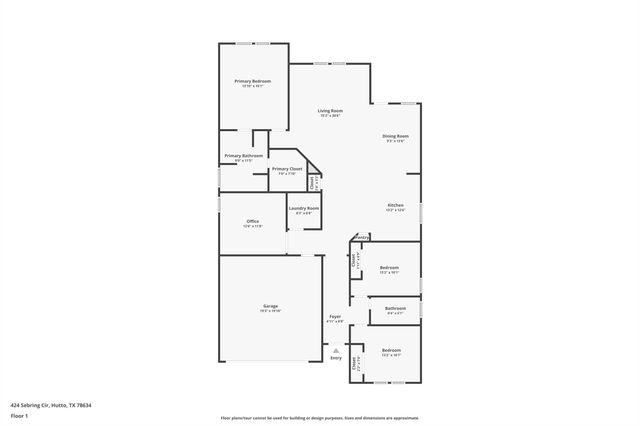 424 Sebring CIR, Hutto, TX 78634