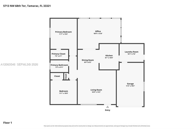 5713 NW 68th Ter, Tamarac, FL 33321