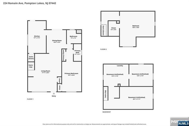224 Romain Avenue, Pompton Lakes, NJ 07442