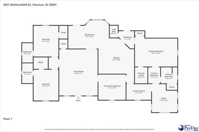 2021 Wethersfield Drive, Florence, SC 29501