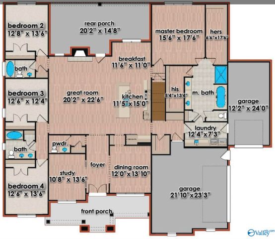 REGENCY PLAN Goose Ridge Drive, Owens Cross Roads, AL 35763