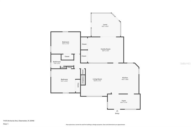 114 N ARCTURAS AVENUE, Clearwater, FL 33765