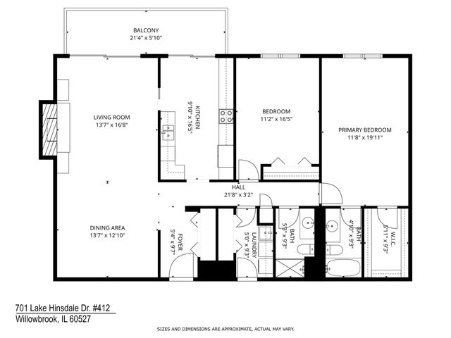 701 Lake Hinsdale Drive 412, Willowbrook, IL 60527