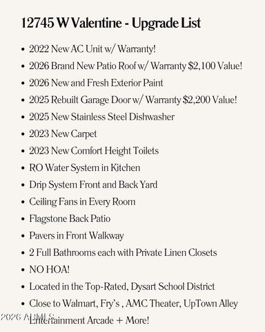 12745 W VALENTINE Avenue, El Mirage, AZ 85335