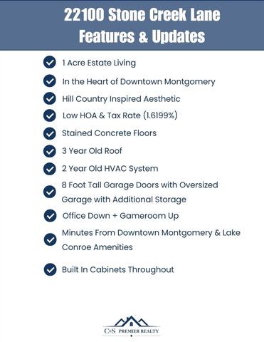 22100 Stone Creek Lane, Montgomery, TX 77316
