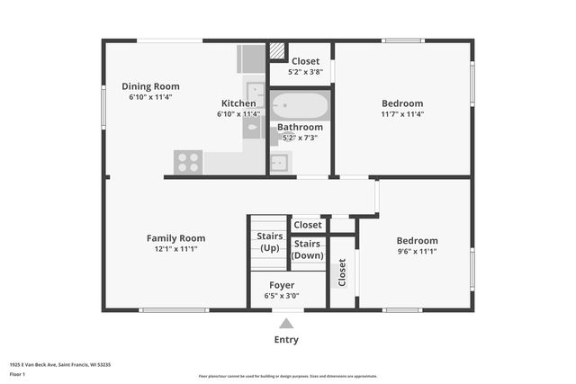 1925 E Van Beck AVENUE, Saint Francis, WI 53235