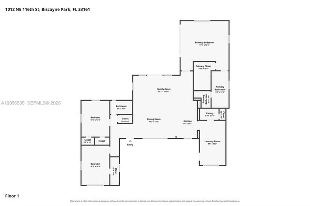 1012 NE 116th St, Biscayne Park, FL 33161