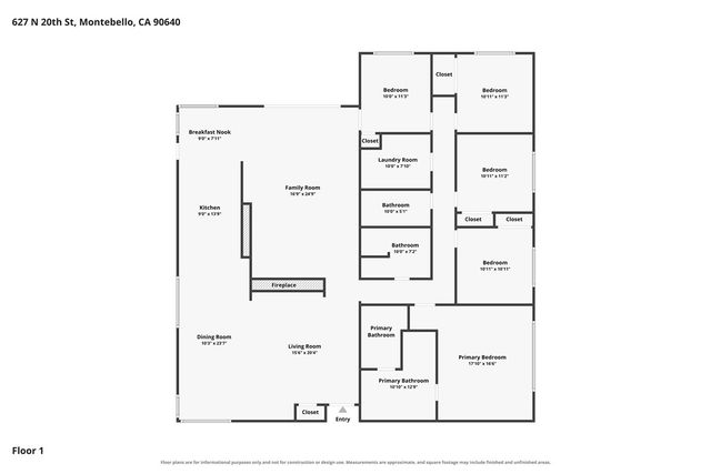 627 N 20th, Montebello, CA 90640