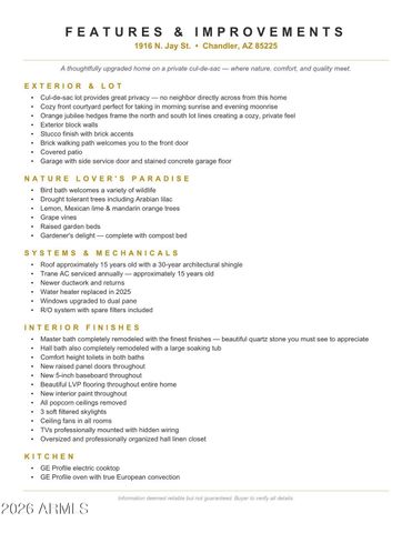 1916 N JAY Street, Chandler, AZ 85225