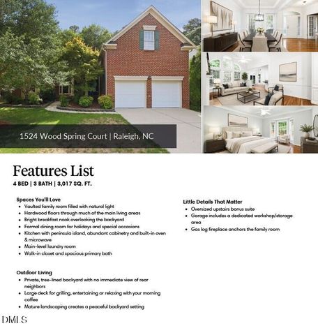 1524 Wood Spring Court, Raleigh, NC 27614