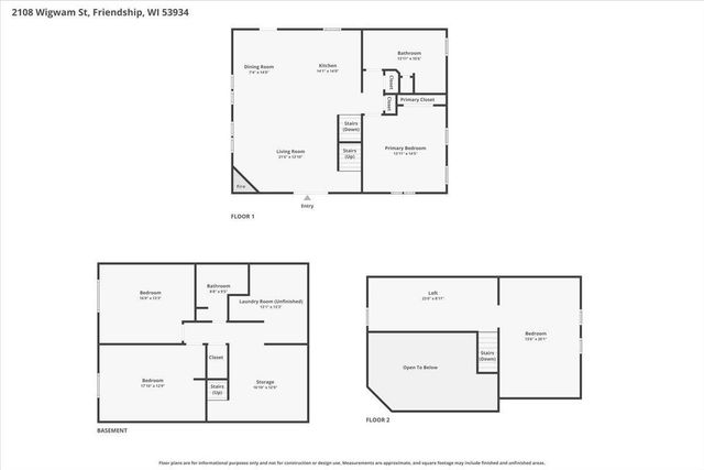 2108 Wigwam Street, Friendship, WI 53934