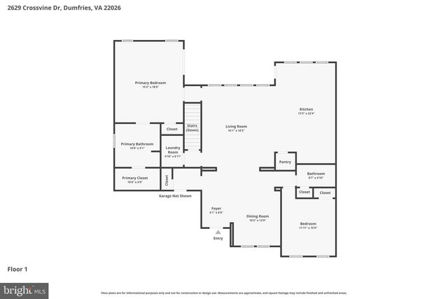 2629 CROSSVINE DR, Dumfries, VA 22026