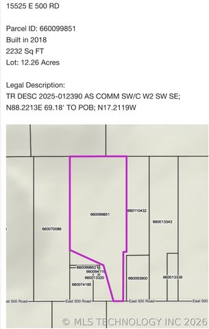 15525 E 500 Road, Claremore, OK 74019