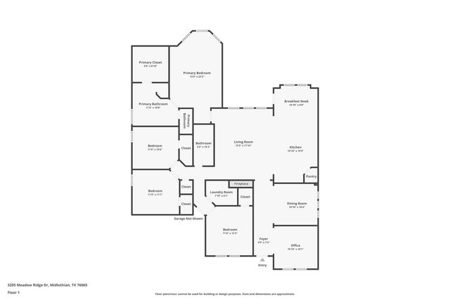 3205 Meadow Ridge Drive, Midlothian, TX 76065