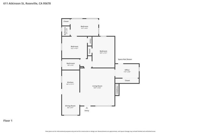 611 Atkinson St, Roseville, CA 95678