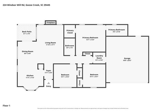 224 Windsor Mill Road, Goose Creek, SC 29445