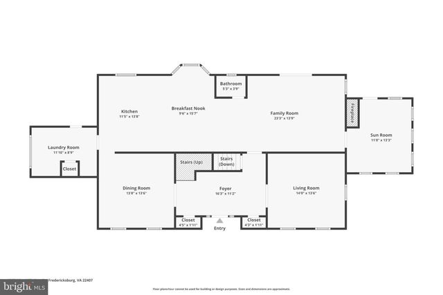 1007 NINE MILE RUN DR, Fredericksburg, VA 22407