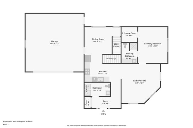 432 Jennifer AVENUE, Burlington, WI 53105