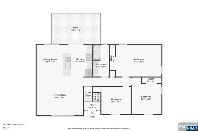 14 Carr Place, Totowa, NJ 07512