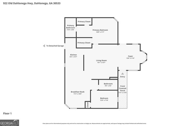 922 Old Dahlonega Highway, Dahlonega, GA 30533