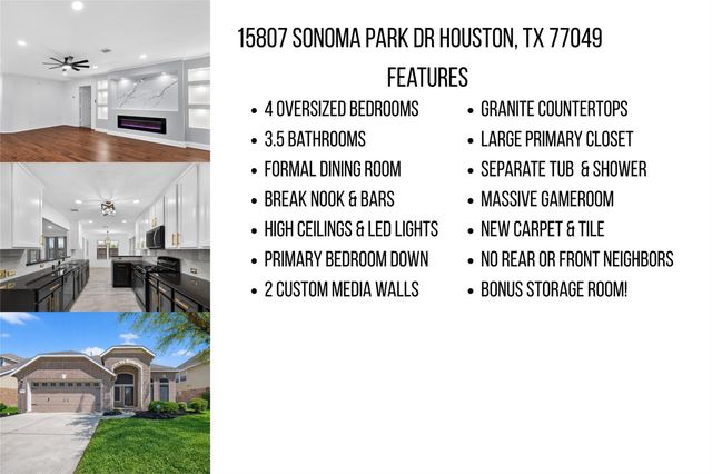 15807 Sonoma Park Drive, Houston, TX 77049