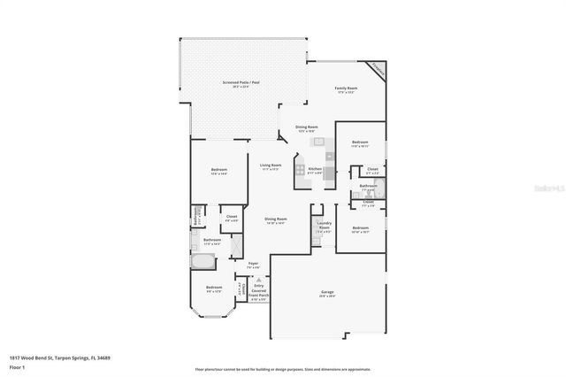 1817 WOOD BEND STREET, Tarpon Springs, FL 34689