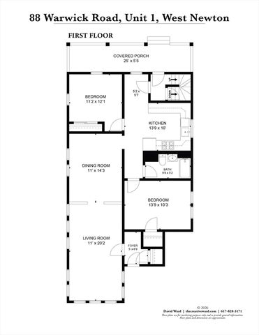 88 Warwick Rd 1, Newton, MA 02465