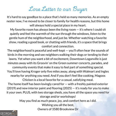 3580 Brookview Drive, Loganville, GA 30052