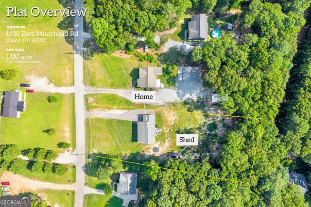 1188 Bert Moorhead Road, Canon, GA 30520