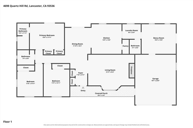 4698 Quartz Hill Road, Lancaster, CA 93536